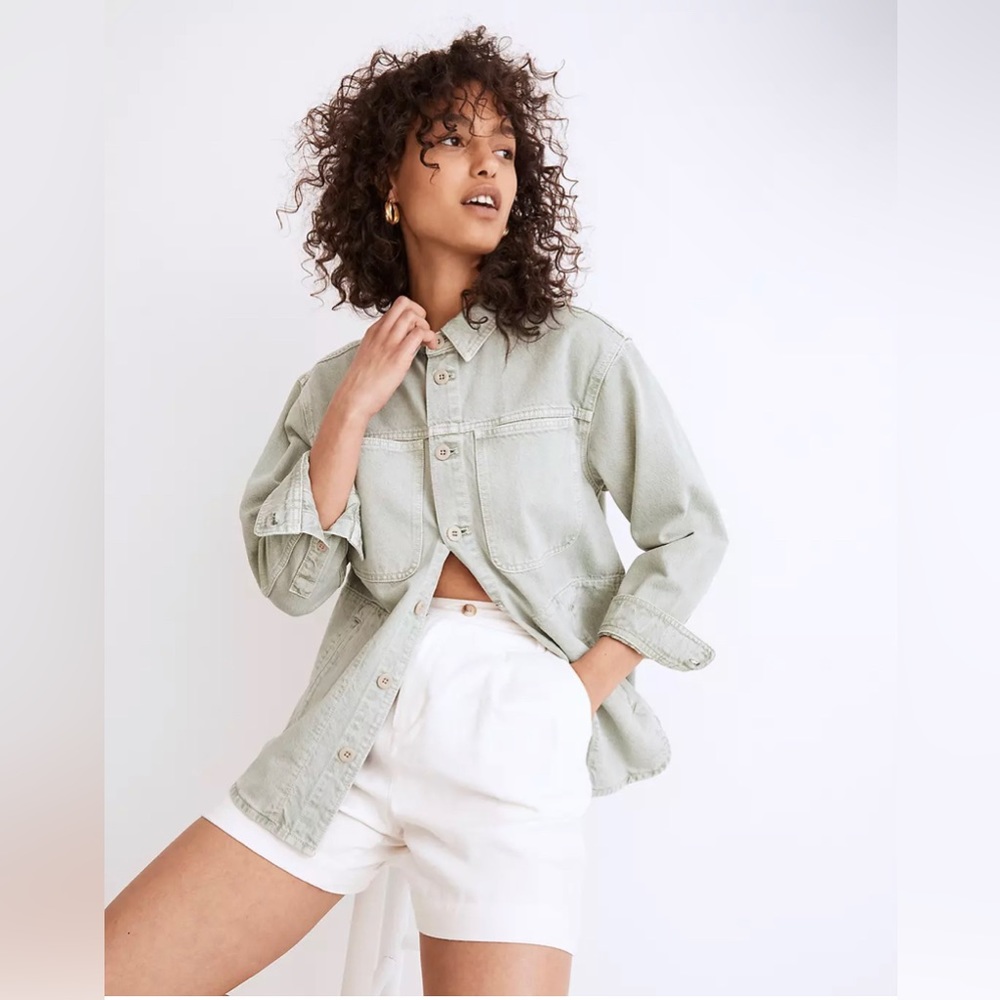 Denim Ames Oversized Shirt-Jacket: Garment-Dyed Edition